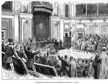 Proclamación de la Primera República.