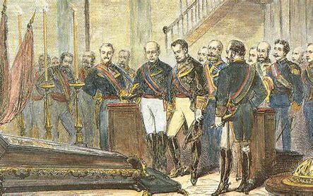 Abdicación de Amadeo I.