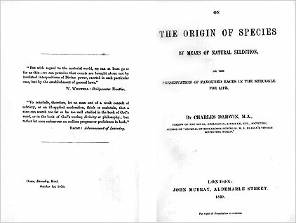 Primer borrador de la teoría de la evolución. Se instala en Down.