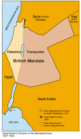 Seperation of Jordan and Palestine