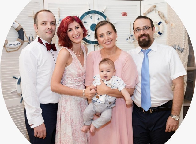 Participa la botezul lui Tudor Barcau