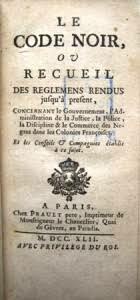 King Issues the Black Codes