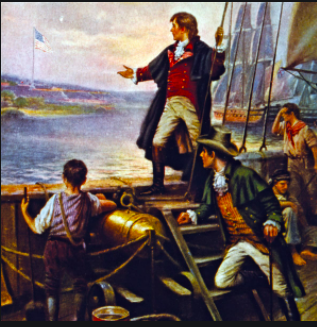Francis Scott Key writes Star Spangled Banner