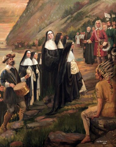 Arrivé des Ursulines et des des Augustine