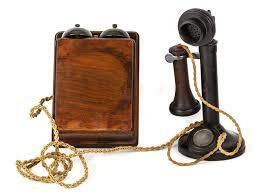 candlestick telephone by Almon Stowger