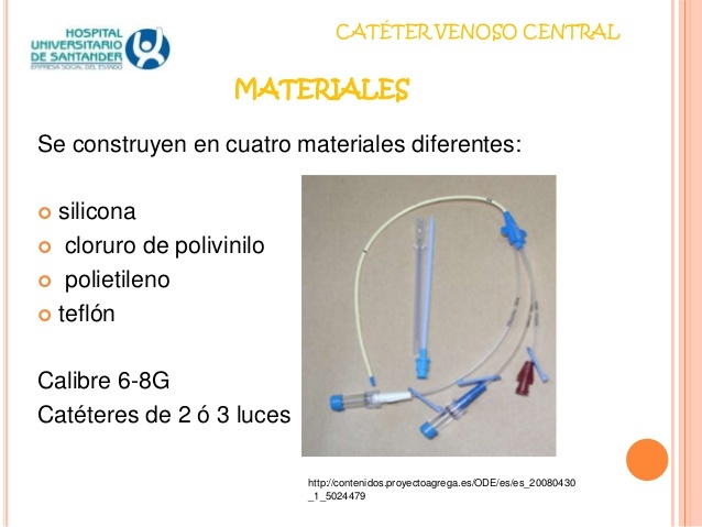 Catéteres centrales de polivinilo