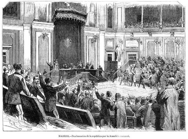 Proclamación de la Primera República. (febrero)