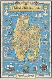Robert Louis stevenson hace el mapa del tesoro que data de 700 000 libras