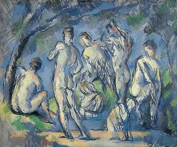 “Siete bañistas” de CEZANNE