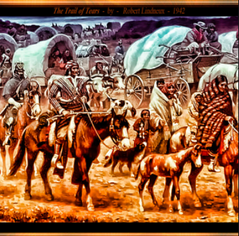 15,000+ Indians were forced to march from Georgia to Indian territory in Oklahoma