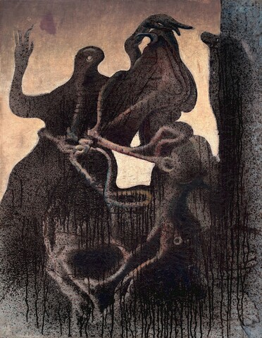 "Pareja zoomórfica de gestación" de MAX ERNST