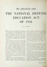 National Defense Education Act of 1958
