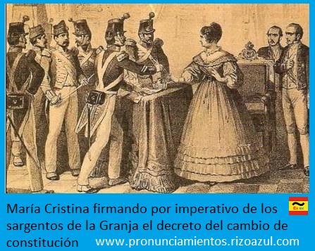 Pronunciamiento de los sargentos de La Granja. Restablecimiento de la Constitución de 1812