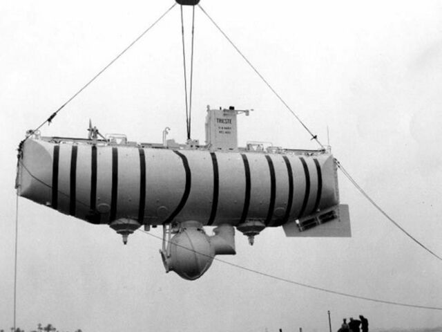 The bathyscaphe Trieste