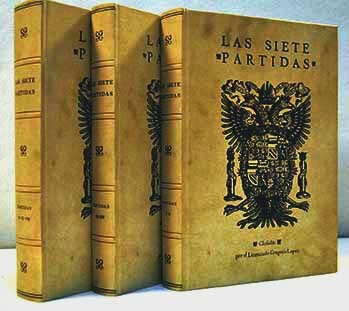 Siglo XIII. Las siete partidas de Alfonso X El Sabio.