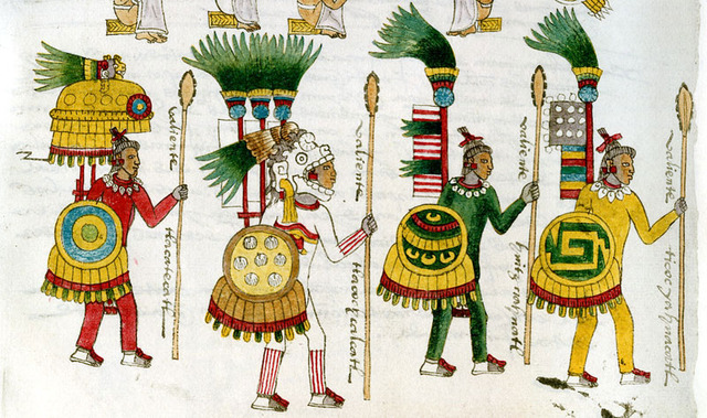 The Aztecs attack the Spanish Conquestadors