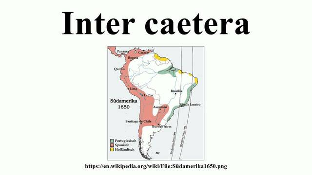 BULA "INTER CAETERA"