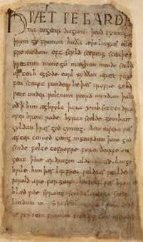 Suspected date of Beowulf's writing