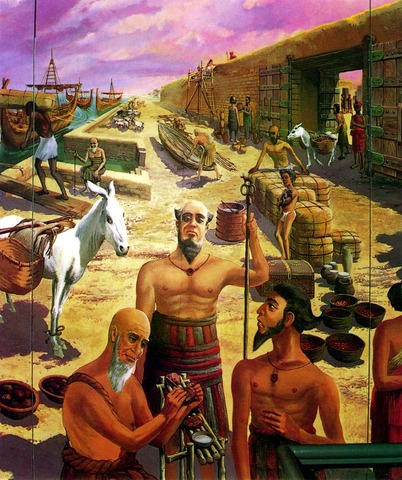 Trading began. 2600 B.C.