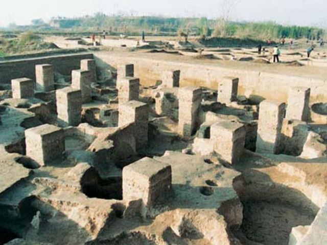 Walls of China's first cities were built. 2000 B.C.