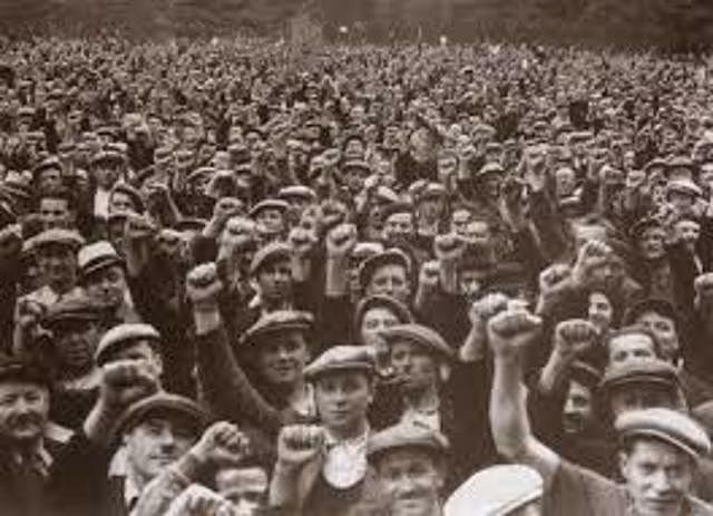 Inglaterra "Gran confederación de trabajadores ingleses"