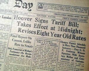 Smoot-Hawley Tariff Act