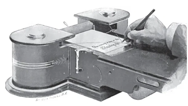 Teleautógrafo, el precursor  de las computadoras tipo tablet.