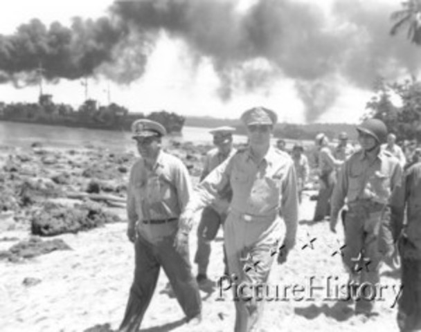 Gen. MacArthur evacuates the Philippines