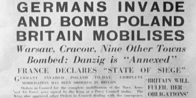 Germany invades Poland-Begining of WWI