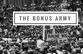 BONUS ARMY GATHER IN WASHINGTON