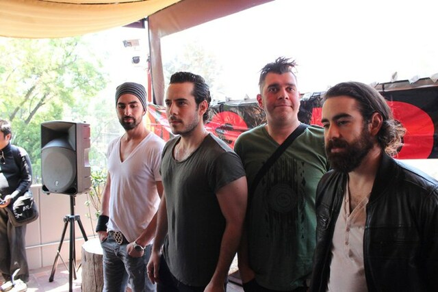 Recording the first demo.