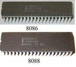 Microprocesadores Intel 8088 y 8086