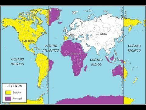 Tratado de Tordesillas con Portugal