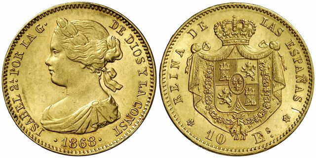 La peseta moneda única de España.