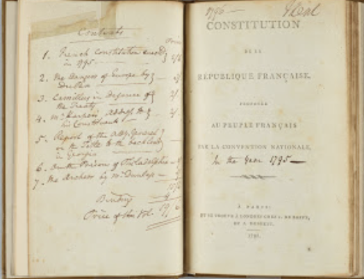 la Costituzione Francese del 95