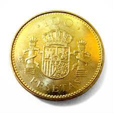 La peseta moneda única de España.