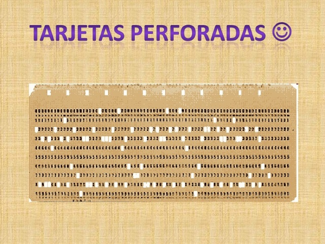 Uso de tarjetas perforadas
