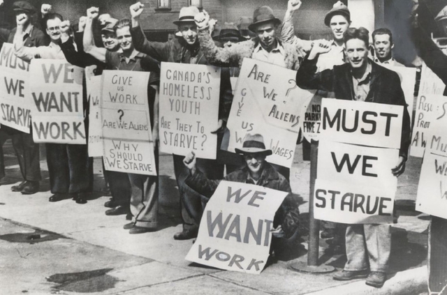 Workers during great depression 5ws