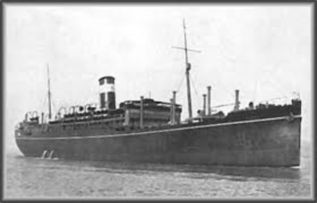 U boat sank the british liner