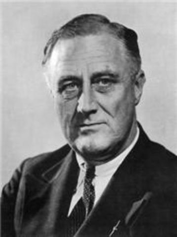 Roosevelt re-elected for 3rd term