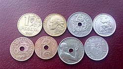 La peseta moneda única de España. (octubre)