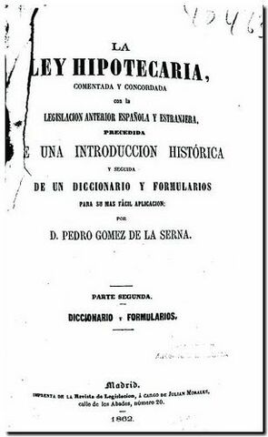 LEY ESPAÑOLA DE 1862