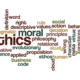 Moral ethical word cloud med