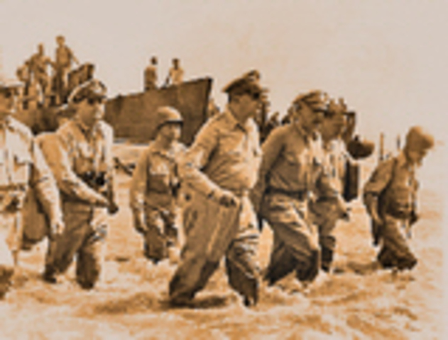 Gen. MacArthur evacuates the Phillipines