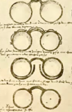 CIENCIA - Año (Aprox 1300) PRIMERAS GAFAS O LENTES
