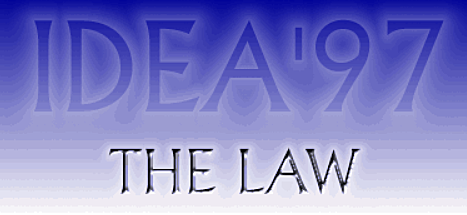 IDEA Amendments of 1997 (PL 105-17)