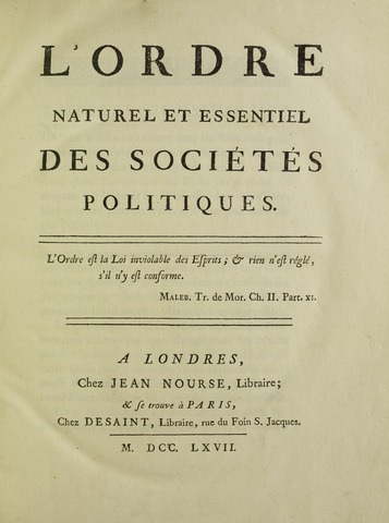 La Propiedad Privada "Fisiócratas"