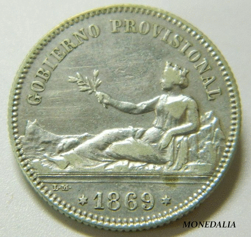 La peseta moneda única de España.