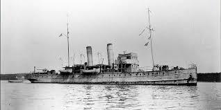 Спуск первого теплохода на воду. США.