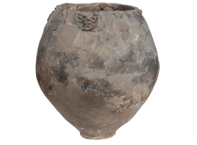 Primera vasija con restos de vino